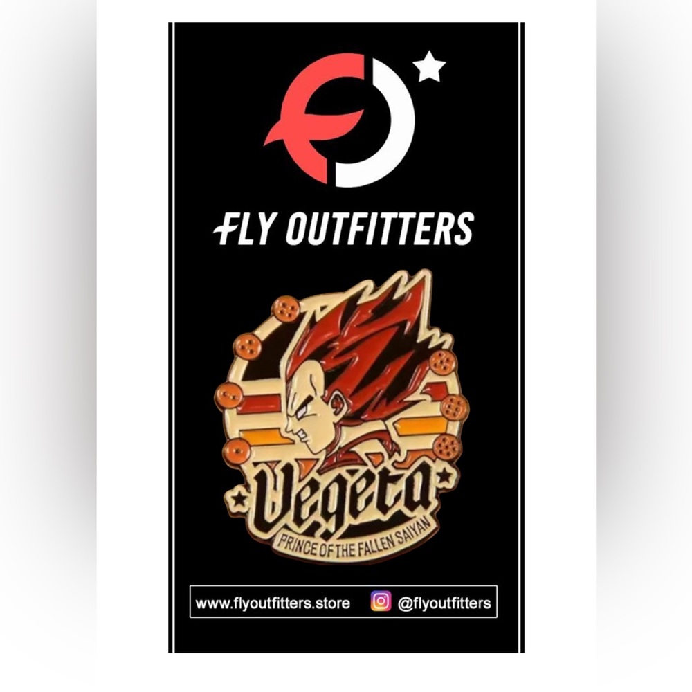 Vegeta Graphic Enamel Pin